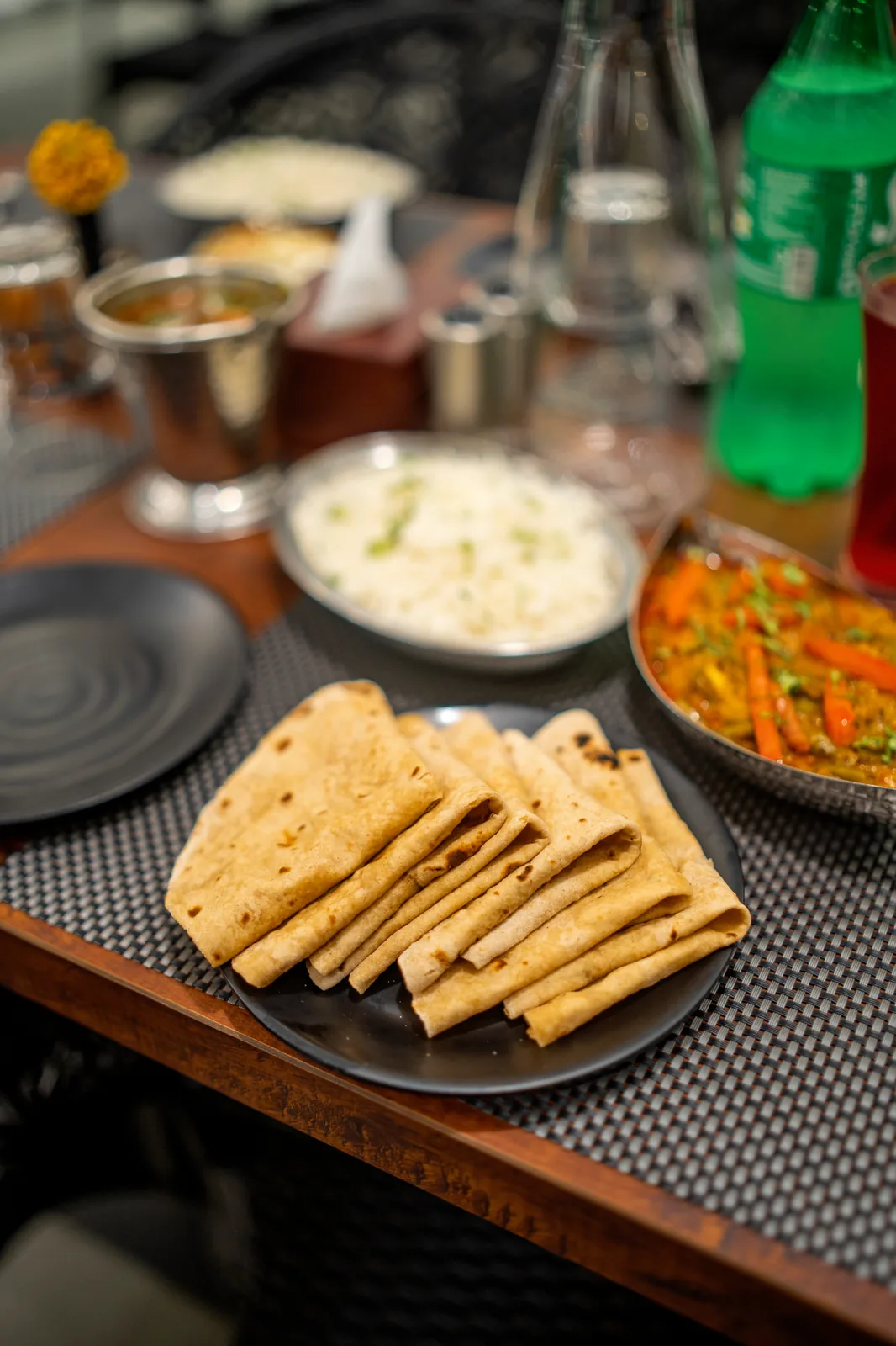 Thali with naan